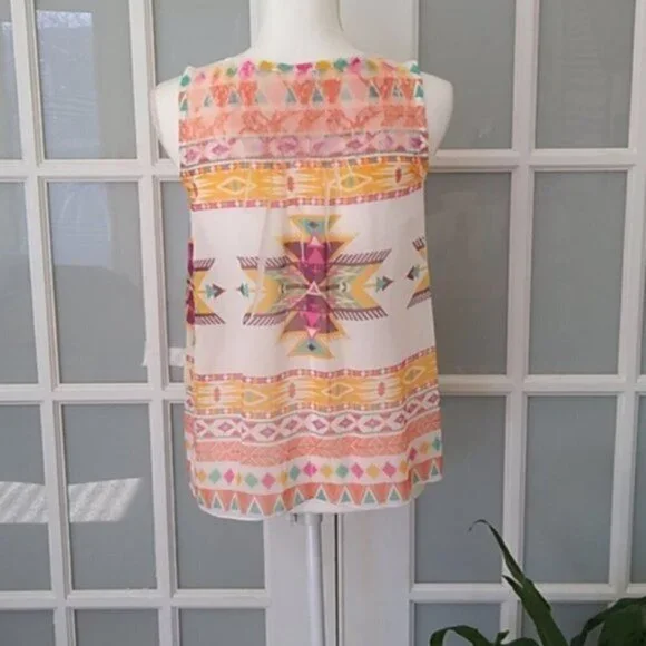 NWOT Oatt USA Layered Tiered Tank Top - Picture 6 of 13